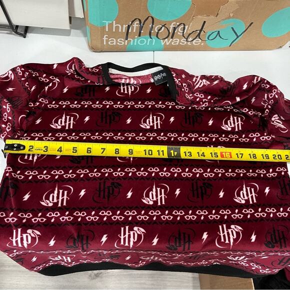 Womens Harry Potter Logos and Lightning Bolts Pajamas Jogger Fleece - Picture 9 of 9